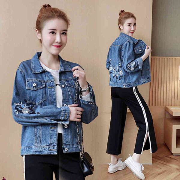 women's trench coats women embroidered denim jackets spring casual female jacket loose windbreakers thin pants of women cgyc, Tan;black
women's trench coats women embroidered denim jackets spring casual female jacket loose windbreakers thin pants of women cgyc, Tan;black