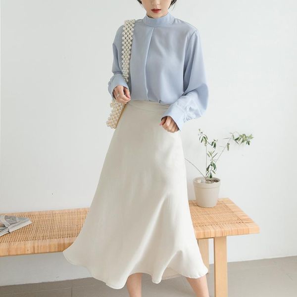vintage a-line high waist long skirt pure color women spring elegant skirts saia faldas jupe femme, Black
vintage a-line high waist long skirt pure color women spring elegant skirts saia faldas jupe femme, Black