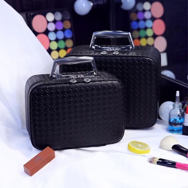 fashion knitting pattern women travel cosmetic bag organizer zipper makeup portable make up pouch bags & cases
fashion knitting pattern women travel cosmetic bag organizer zipper makeup portable make up pouch bags & cases