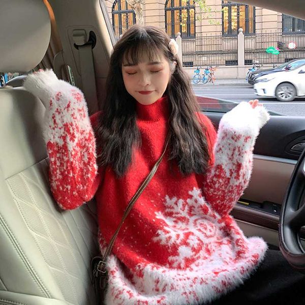 women's sweaters jumper sale poncho all kinds of sleeves and knitted autumn winter korean loose high collar snow christmas sweater 6ff, White;black
women's sweaters jumper sale poncho all kinds of sleeves and knitted autumn winter korean loose high collar snow christmas sweater 6ff, White;black