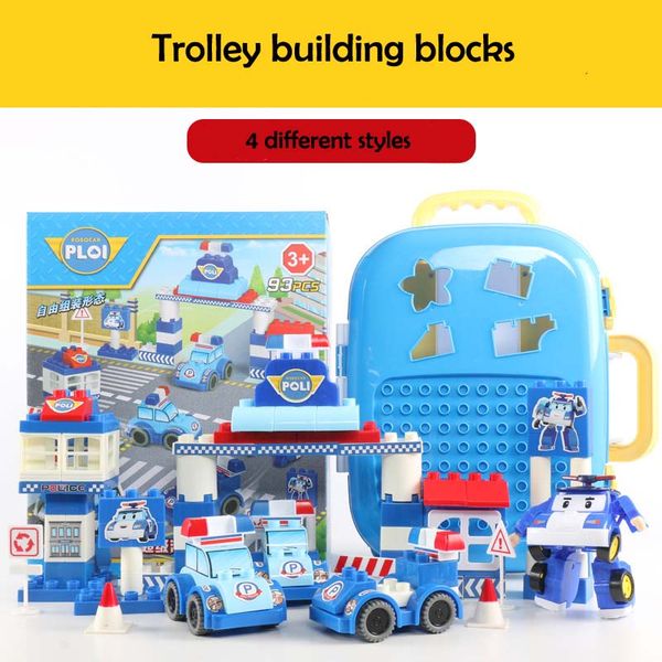 93pcs transformable cars big building blocks kids creative trolly portable building block educational toys birthday gift
93pcs transformable cars big building blocks kids creative trolly portable building block educational toys birthday gift