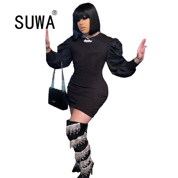 all black pleated puff sleeve elegant mini dress women bodycon long party club vintage vestidos outfits 210525, Black;gray
all black pleated puff sleeve elegant mini dress women bodycon long party club vintage vestidos outfits 210525, Black;gray