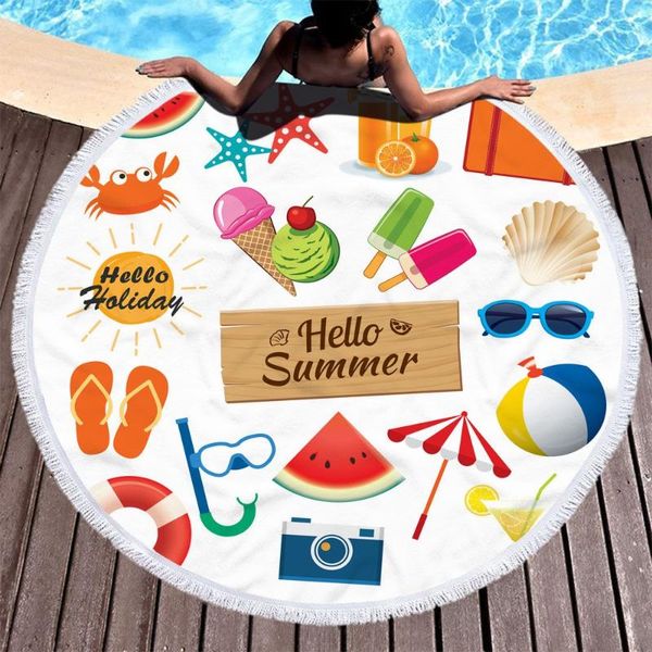 towel fresh microfiber round beach fruit shower bath towels summer swimming circle mat with tassels
towel fresh microfiber round beach fruit shower bath towels summer swimming circle mat with tassels
