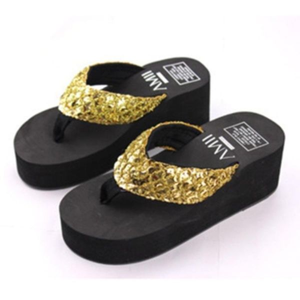 slippers 2021 fashion women's flip flops sandals women eva sequins beach casual wedges platform, Black
slippers 2021 fashion women's flip flops sandals women eva sequins beach casual wedges platform, Black