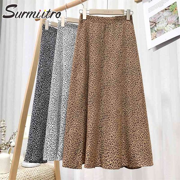 spring summer long skirt women korean style vintage leopard print high waist aesthetic midi female 210421, Black
spring summer long skirt women korean style vintage leopard print high waist aesthetic midi female 210421, Black