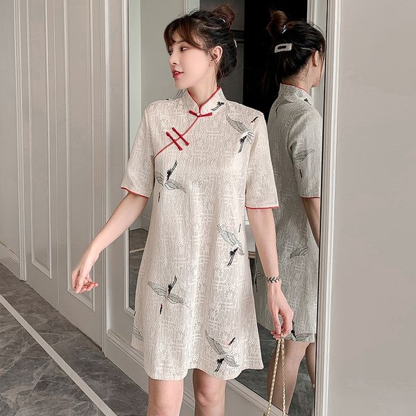 vintage chinese dress women classic crane printed party qipao dress cheongsam oriental traditional chinese hanfu qi pao 12345, Red
vintage chinese dress women classic crane printed party qipao dress cheongsam oriental traditional chinese hanfu qi pao 12345, Red