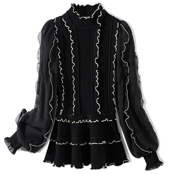 knits pullovers autumn winter sweaters women ruffle floral deco long sleeve white black brown casual jumpers ladies qy0c
knits pullovers autumn winter sweaters women ruffle floral deco long sleeve white black brown casual jumpers ladies qy0c