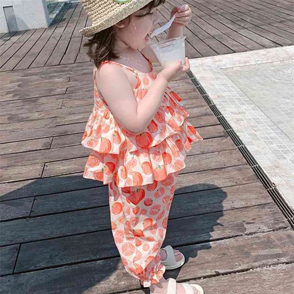 summer fruit print clothing sets sling pant 2pcs kids clothes girls children's girl 210528, White
summer fruit print clothing sets sling pant 2pcs kids clothes girls children's girl 210528, White