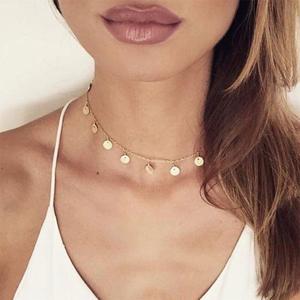 chokers fashion women simple gold stainless steel star butterfly dragonfly round tassels non-fading party necklace neck chains choker, Golden;silver
chokers fashion women simple gold stainless steel star butterfly dragonfly round tassels non-fading party necklace neck chains choker, Golden;silver