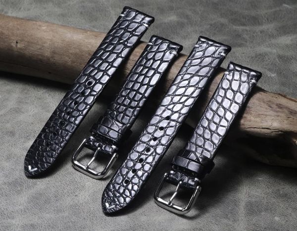 watch bands ultra-thin black alligator strap 18 19 20 21 22mm high-end handmade watchband crocodile skin genuine leather band belt, Black;brown
watch bands ultra-thin black alligator strap 18 19 20 21 22mm high-end handmade watchband crocodile skin genuine leather band belt, Black;brown