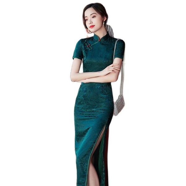 ethnic clothing 2021 cheongsam qipao chinese dress classical green summer improved elegant retro evening women vestido, Red
ethnic clothing 2021 cheongsam qipao chinese dress classical green summer improved elegant retro evening women vestido, Red