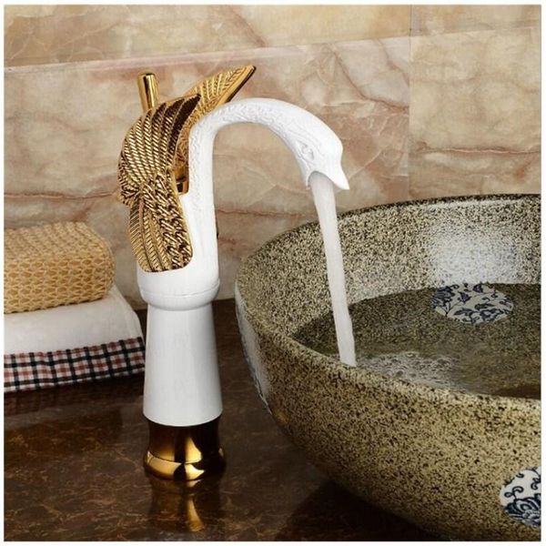 bathroom sink faucets luxury swan shape brass basin faucet single hole decked mixer tap gold white
bathroom sink faucets luxury swan shape brass basin faucet single hole decked mixer tap gold white