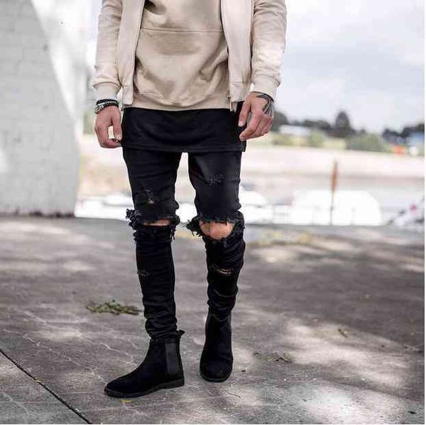 men's jeans style of men thin denim torn anguished trousers freyed fitting brim pencil hole pants, Blue
men's jeans style of men thin denim torn anguished trousers freyed fitting brim pencil hole pants, Blue