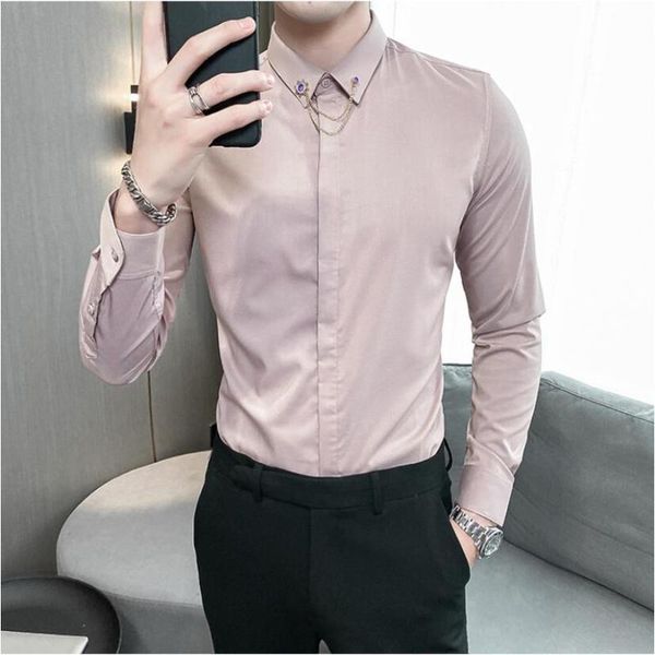 men's dress shirts 2021 brand clothing cotton business long sleeve shirts/male slim fit lapel casual camisas de hombre s-3xl, White;black
men's dress shirts 2021 brand clothing cotton business long sleeve shirts/male slim fit lapel casual camisas de hombre s-3xl, White;black