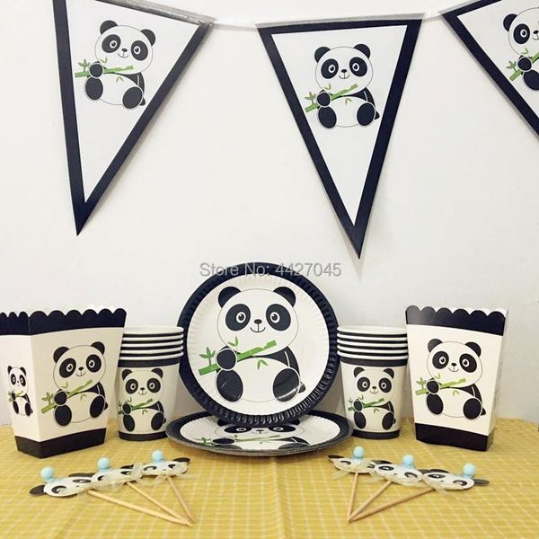 packaging dinner service white black lovely cartoon panda theme diaposable tableware set for baby kids girls boys birthday party supplies de
packaging dinner service white black lovely cartoon panda theme diaposable tableware set for baby kids girls boys birthday party supplies de