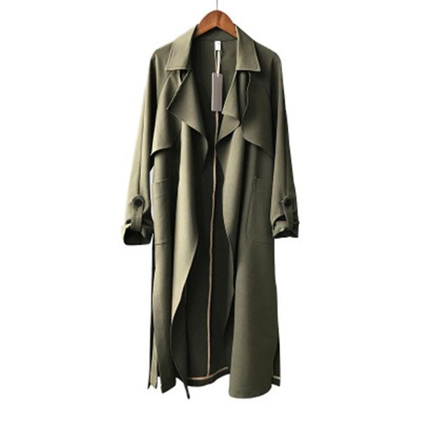 women's trench coats spring women long coat turn down collar army green casaco feminino abrigo mujer femme autumn, Tan;black
women's trench coats spring women long coat turn down collar army green casaco feminino abrigo mujer femme autumn, Tan;black