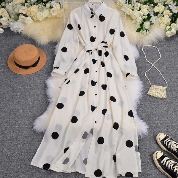stripe wind casual dresses shirt skirt women autumn long sleeve temperament single breasted lace up light mature dress, Black;gray
stripe wind casual dresses shirt skirt women autumn long sleeve temperament single breasted lace up light mature dress, Black;gray