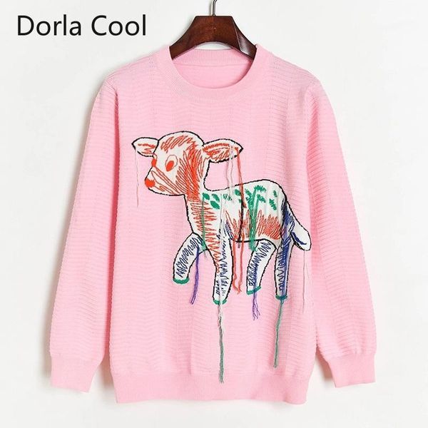 women sweater knitted jacquard tassel cartoon sheep casual sweet lady spring autumn designer party jumper pullover women's sweaters, White;black
women sweater knitted jacquard tassel cartoon sheep casual sweet lady spring autumn designer party jumper pullover women's sweaters, White;black