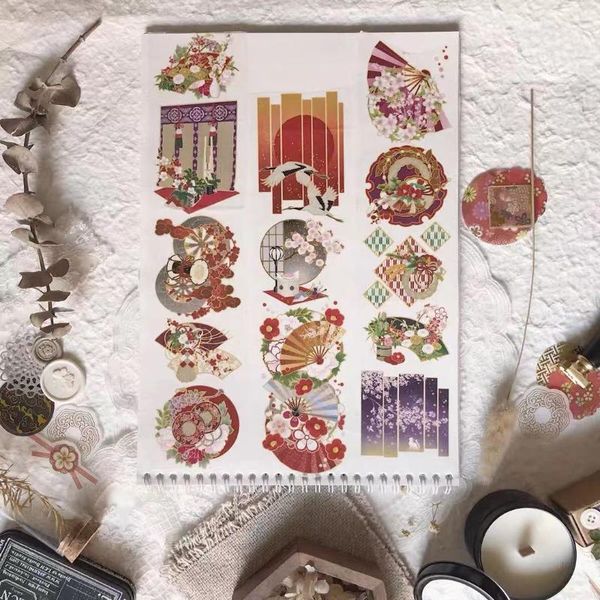 vintage fans washi tape for card making journal diy scrapbooking label sticker gift wrap
vintage fans washi tape for card making journal diy scrapbooking label sticker gift wrap