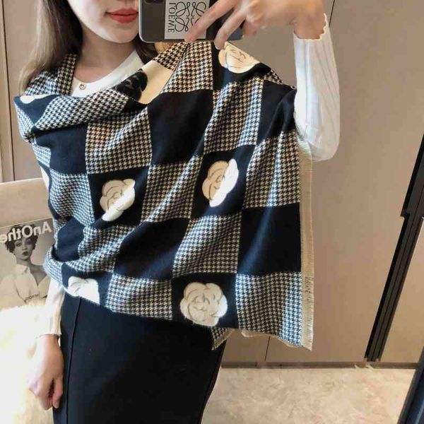 scarves autumn and winter classic camellia imitation cashmere scarf women's korean version versatile thickened warm bib air conditionin, Blue;gray
scarves autumn and winter classic camellia imitation cashmere scarf women's korean version versatile thickened warm bib air conditionin, Blue;gray