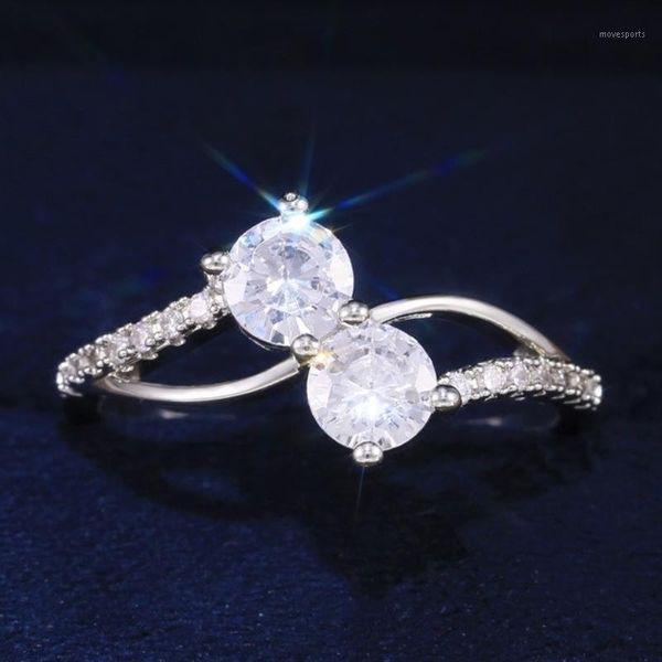 wedding rings caoshi delicate bridal for women sliver color overlapping design with shiny cubic zirconia trendy jewelry1, Slivery;golden
wedding rings caoshi delicate bridal for women sliver color overlapping design with shiny cubic zirconia trendy jewelry1, Slivery;golden