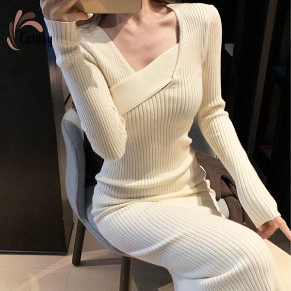 cotday apricot long sleeve korean irregular rear slit sweater elegant female 2021 office lady slim knitted dress women casual dresses, Black;gray
cotday apricot long sleeve korean irregular rear slit sweater elegant female 2021 office lady slim knitted dress women casual dresses, Black;gray
