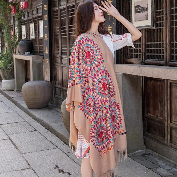 scarves women oversize shawl embroidery pashmina cashmere scarf winter silenziatore fine tassels fashion warm, Blue;gray
scarves women oversize shawl embroidery pashmina cashmere scarf winter silenziatore fine tassels fashion warm, Blue;gray