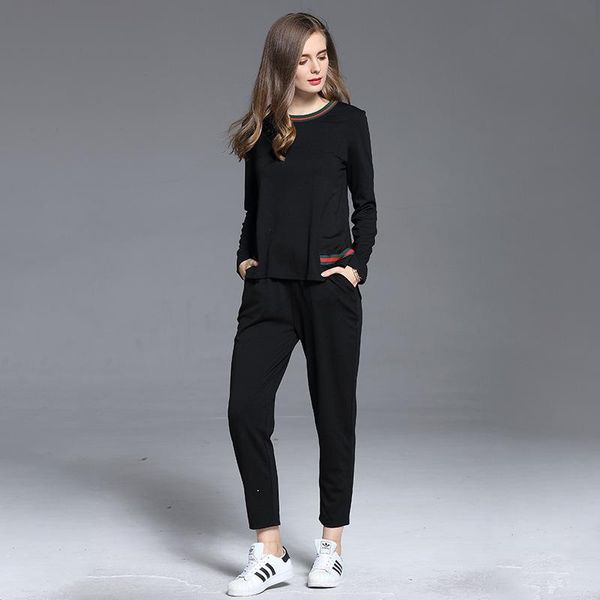 women's suits & blazers ziyi casual big large size sets round collar long sleeve striped oversize pullover nine pant two pieces, White;black
women's suits & blazers ziyi casual big large size sets round collar long sleeve striped oversize pullover nine pant two pieces, White;black