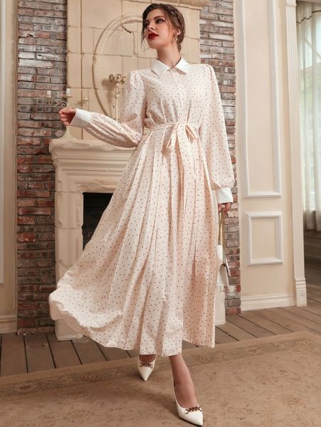 confetti heart print lantern sleeve fold pleated belted dress 89ke#, Black;gray
confetti heart print lantern sleeve fold pleated belted dress 89ke#, Black;gray