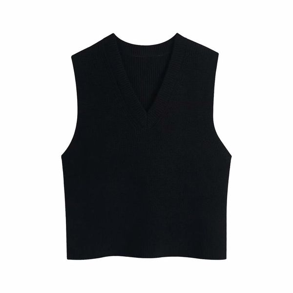 fashion women v neck sleeveless black knitting sweater female pullover casual lady loose sw1092 210430, Black;white
fashion women v neck sleeveless black knitting sweater female pullover casual lady loose sw1092 210430, Black;white