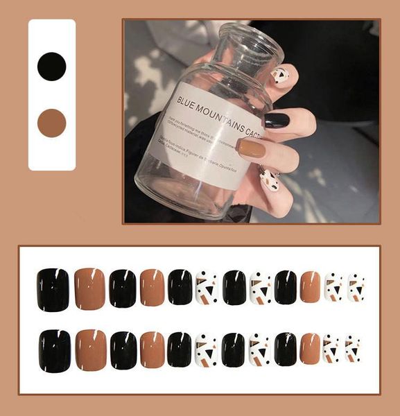nail art kits 215 black coffee geometric wearable removing finished beauty fake patch acrylic kit supplies
nail art kits 215 black coffee geometric wearable removing finished beauty fake patch acrylic kit supplies