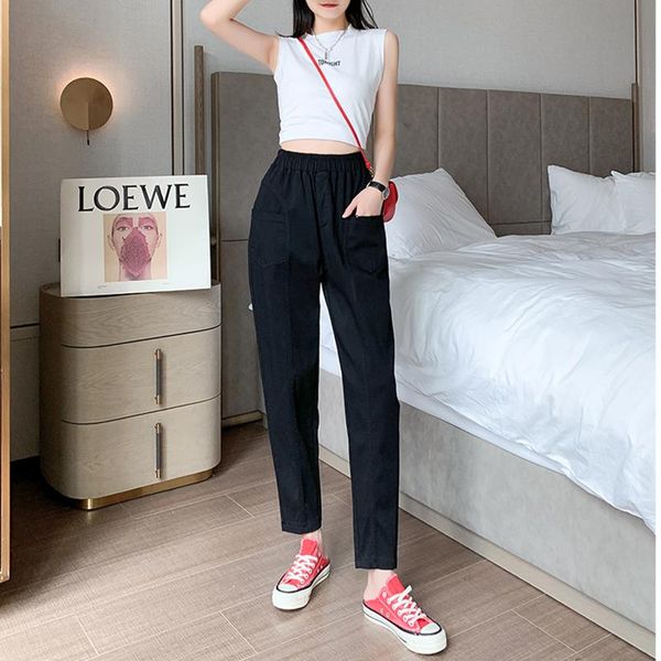 women's pants & capris autumn large size patchwork harem women elastic waist big pocket casual ladies high fashion pantalones mujer, Black;white
women's pants & capris autumn large size patchwork harem women elastic waist big pocket casual ladies high fashion pantalones mujer, Black;white