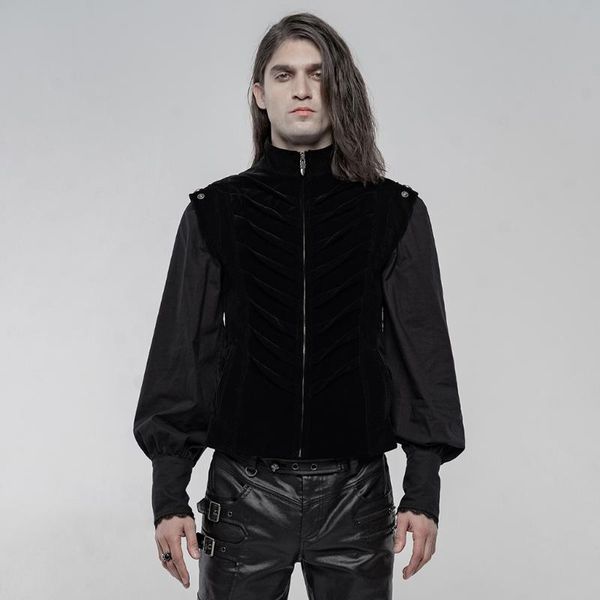 men's vests punkrave goth vintage vest victorian classical carved nails stripe weft velvet formal evening dinner waistcoat, Black;white
men's vests punkrave goth vintage vest victorian classical carved nails stripe weft velvet formal evening dinner waistcoat, Black;white