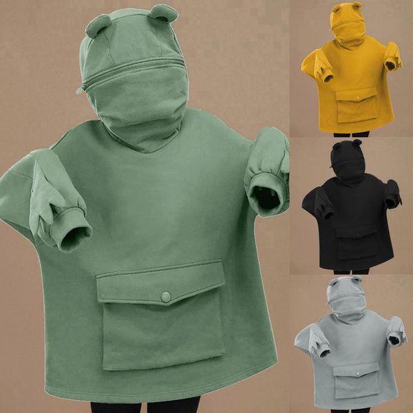 women's hoodies & sweatshirts women's stitching three-dimensional pocket cute design pullover sweatershirt women aesthetic oversize, Black
women's hoodies & sweatshirts women's stitching three-dimensional pocket cute design pullover sweatershirt women aesthetic oversize, Black