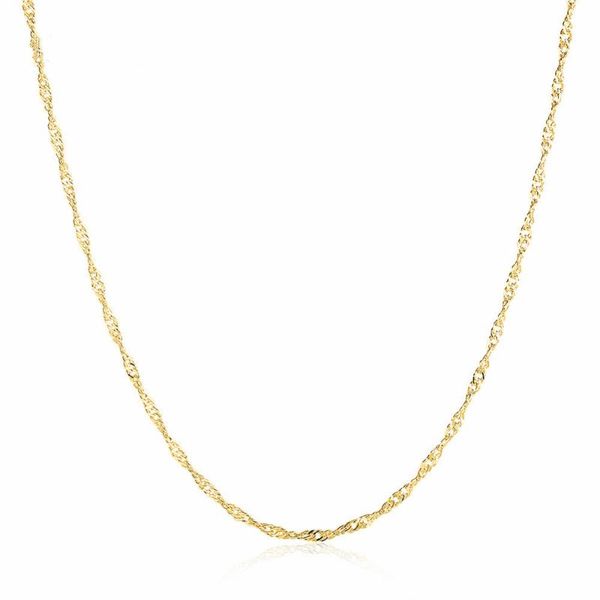 chains 1.5mm wide yellow / rose silver color water-wave necklaces for women 18 inches gold chain female necklace
chains 1.5mm wide yellow / rose silver color water-wave necklaces for women 18 inches gold chain female necklace