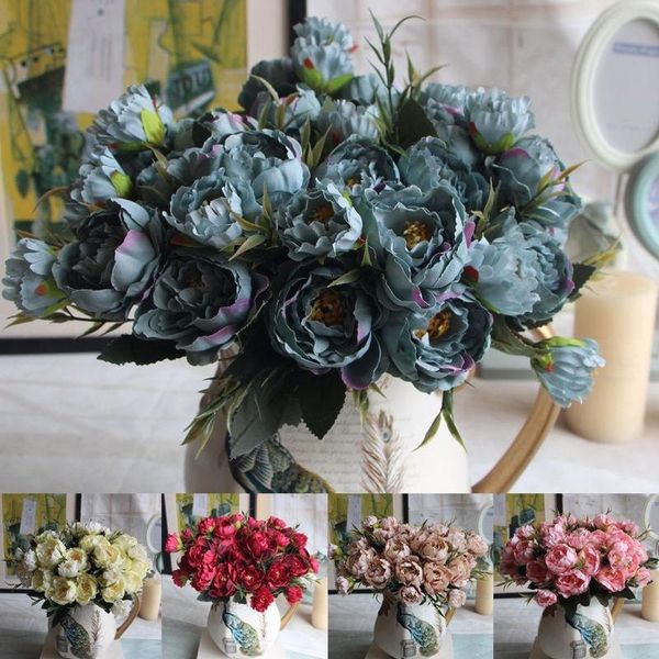 decorative flowers & wreaths 47cm silk peony artificial bouquet 6 big head 2 bud and 5 plastic grass stems fake for home wedding decoration
decorative flowers & wreaths 47cm silk peony artificial bouquet 6 big head 2 bud and 5 plastic grass stems fake for home wedding decoration