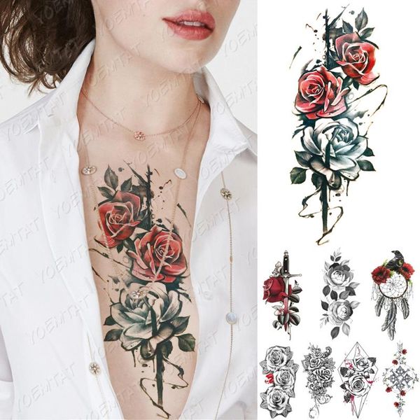temporary tattoos waterproof tattoo sticker splash ink rose lines minimalist flowers body art arm fake sleeve tatoo women men
temporary tattoos waterproof tattoo sticker splash ink rose lines minimalist flowers body art arm fake sleeve tatoo women men