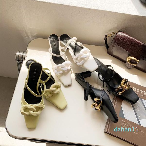 sandals weibate 2021 women slipper brand gold chain slides ladies square toe slip on mules shoes high heel outdoor dress sandal, Black
sandals weibate 2021 women slipper brand gold chain slides ladies square toe slip on mules shoes high heel outdoor dress sandal, Black