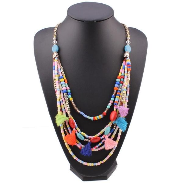 wholesale trendy fashion gold chain long colorful bead pendant chunky statement bib necklace for women gifts chains, Silver
wholesale trendy fashion gold chain long colorful bead pendant chunky statement bib necklace for women gifts chains, Silver
