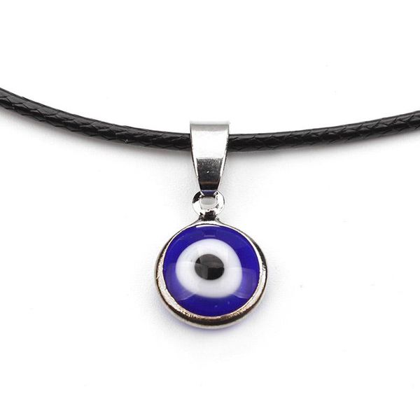 pendant necklaces black leather chain necklace women lucky turkish blue evil eye pendants for women's girls jewelry gifts wholesale, Silver
pendant necklaces black leather chain necklace women lucky turkish blue evil eye pendants for women's girls jewelry gifts wholesale, Silver