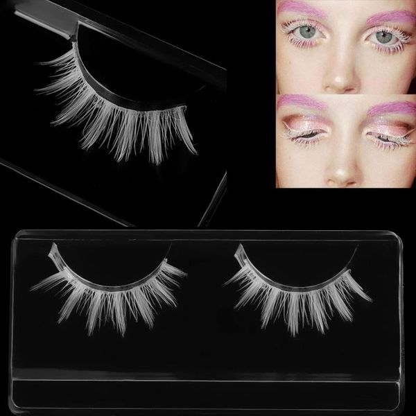 false eyelashes 1 pair beauty white long cross extension eye lashes cosplay makeup tools
false eyelashes 1 pair beauty white long cross extension eye lashes cosplay makeup tools
