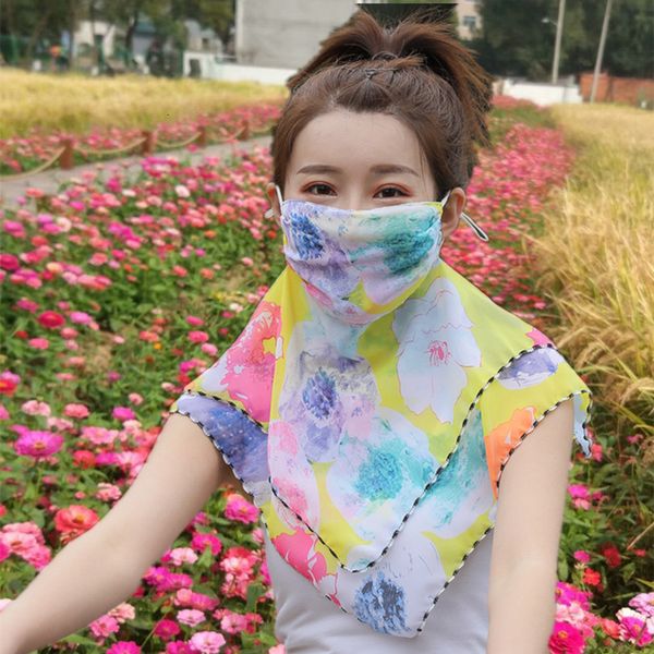 chiffon summer women's sunscreen mask scarf neck protection can be cleaned and anti ultraviolet flower cycling double neckband
chiffon summer women's sunscreen mask scarf neck protection can be cleaned and anti ultraviolet flower cycling double neckband