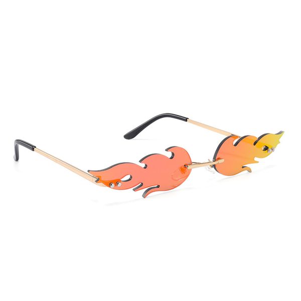 luxury fashion fire flame sunglasses women random wave metal shades for vintage mirrors uv400wholesale, Silver
luxury fashion fire flame sunglasses women random wave metal shades for vintage mirrors uv400wholesale, Silver
