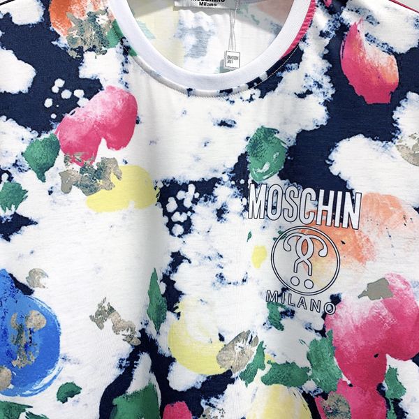 high-quality summer designer men's and women's t-shirt multi-color pattern casual couple suit two-color, White;black
high-quality summer designer men's and women's t-shirt multi-color pattern casual couple suit two-color, White;black