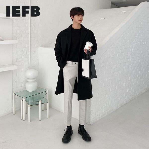 men's wool & blends iefb mid length woolen coat 2021 loose windbreaker style woollen jackets autum winter over knee long coats fashion, Black
men's wool & blends iefb mid length woolen coat 2021 loose windbreaker style woollen jackets autum winter over knee long coats fashion, Black