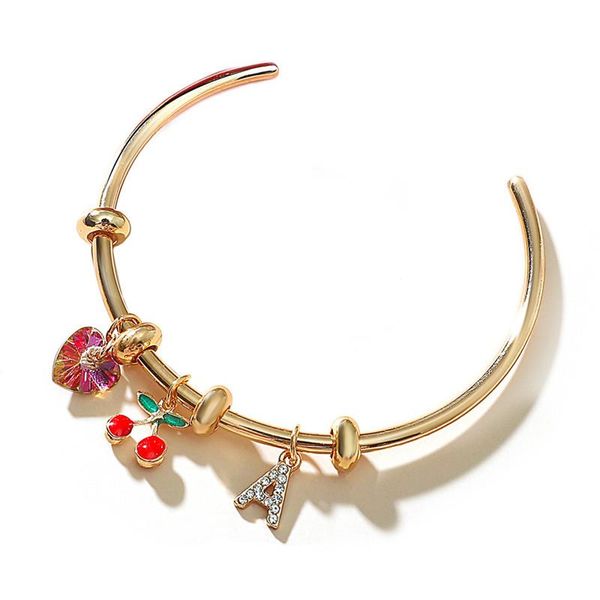 bangle simple cherry love letter bracelet classic creativity adjustable open beads women's vintage geometric jewlery cool gift, Black
bangle simple cherry love letter bracelet classic creativity adjustable open beads women's vintage geometric jewlery cool gift, Black