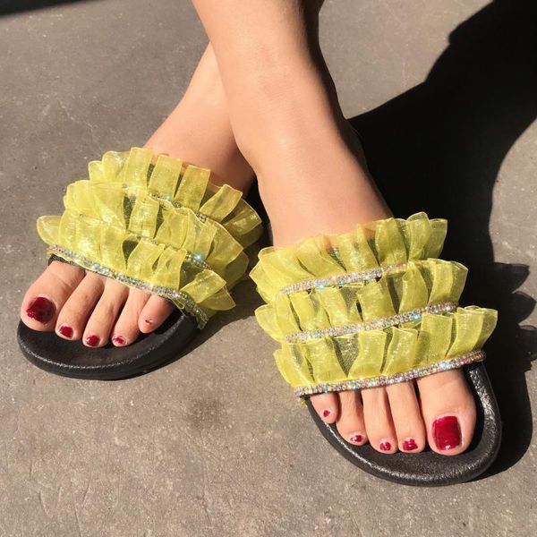 slippers big size shoes woman 2021 lace flat pu fabric slides basic pvc bling female ladies' s, Black
slippers big size shoes woman 2021 lace flat pu fabric slides basic pvc bling female ladies' s, Black