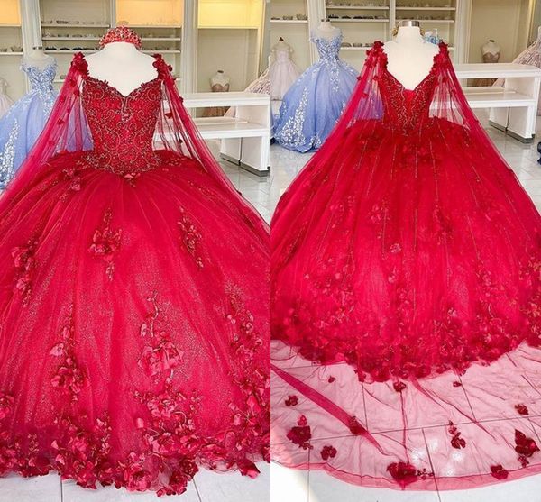 2022 puffy cinderella quinceanera dresses cape pearls beaded crystal floral flowers lace applique sweetheart sweet 16 dress 15 girls, Blue;red
2022 puffy cinderella quinceanera dresses cape pearls beaded crystal floral flowers lace applique sweetheart sweet 16 dress 15 girls, Blue;red