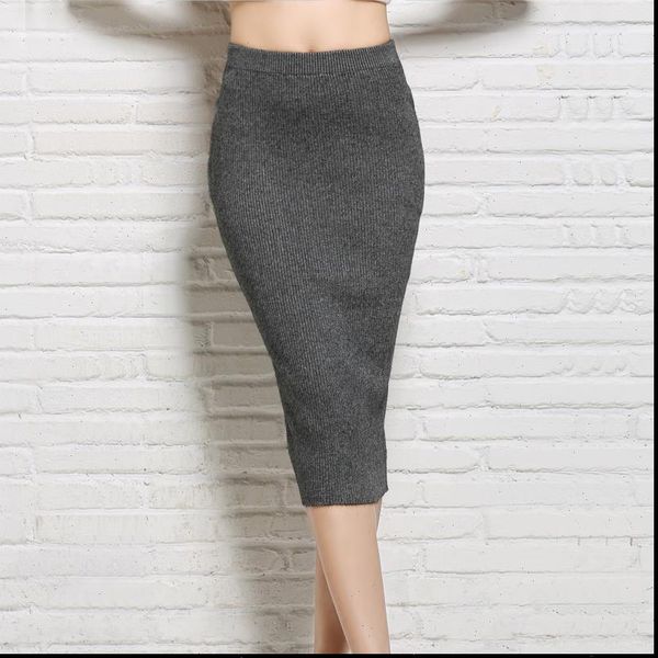 autumn office elastic women skirt high waist slim package hip knit one step knitted cashmere, Black
autumn office elastic women skirt high waist slim package hip knit one step knitted cashmere, Black