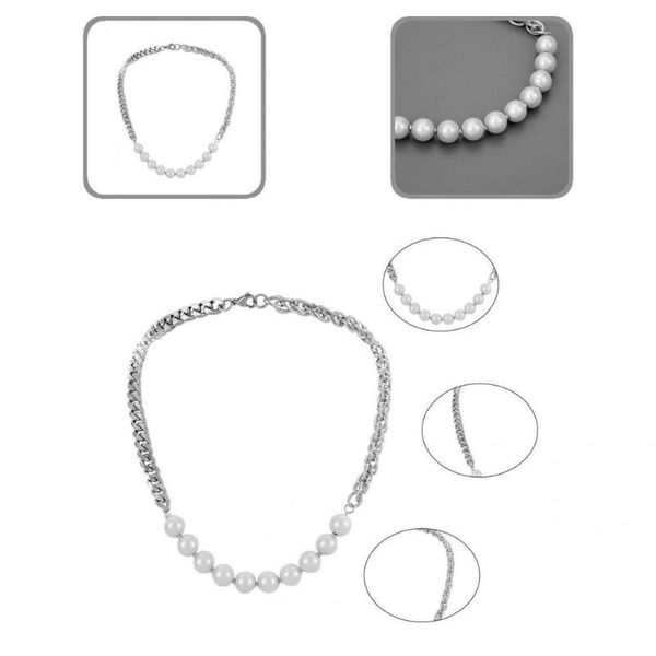 chains lobster clip exquisite imitation pearl cool link chain smooth bland for decoration, Silver
chains lobster clip exquisite imitation pearl cool link chain smooth bland for decoration, Silver
